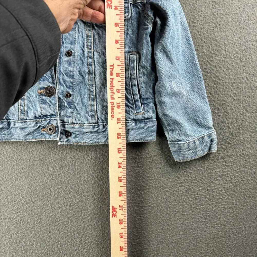 OshKosh B Gosh Jean Jacket Kid 4/4A Light Wash‎ Button Denim Boy Girl Western